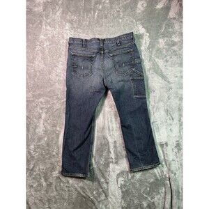 Ariat Rebar M4 Relaxed Bootcut Denim Jeans Dark Wash 36x30 Workwear Carpenter